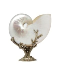 Objet Luxe Arcadia Pearl Decorative Sculpture, Brass Cast Design with Pearl Finish, Luxury Home & Office
