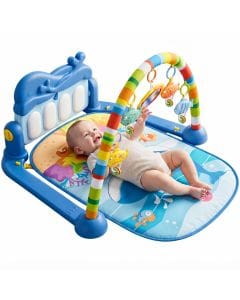 Baybee Musical Kick & Play Baby Gym Mat, Multi-Stage Activity Center for Infants 0-12 Months, Lights & Music