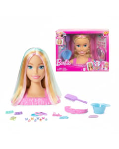 Barbie JFG81 Blonde Hair Styling Head with 20+ Color Changing Accessories