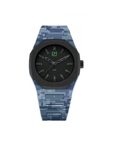 D1 Milano Polycarbon CA03 Watch, 40.5mm Polycarbonate Case & Strap, Japanese Quartz Movement, Mineral Glass, Black Dial, 5ATM Water Resistance