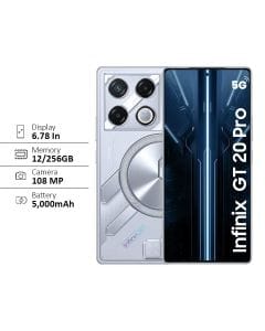Infinix GT 20 Pro 256GB+12GB  Smartphone - Mecha Silver | X6871