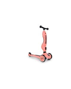 Scoot & Ride Highwaykick 1 Scooter 1-5 Years, 2 In 1 Design, Long-Lasting Riding Fun, Innovative Safety Pad - Peach