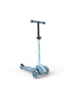 Scoot & Ride Highwaykick 3S LED 3+ Years, LED Glow Wheels For Safety And Style, Height Adjustable Handlebar, Lightweight Design - Steel