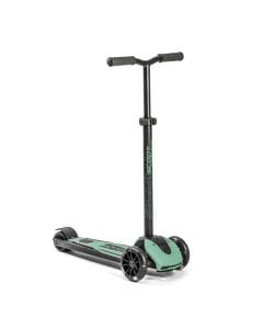 Scoot & Ride Highwaykick 5 LED 5+ Years, LED Glow Wheels For Safety And Style, Height Adjustable Handlebar, Lightweight Design - Forest