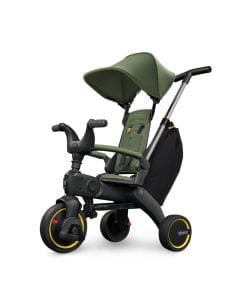 Doona Liki Trike, Ultra-Compact Folding Trike Design, Dual Steering System For Easy Control, Durable Premium Construction - Desert Green - S3