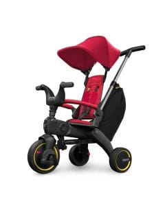 Doona Liki Trike, Ultra-Compact Folding Trike Design, Dual Steering System For Easy Control, Durable Premium Construction - Flame Red - S3