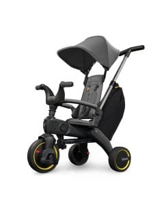 Doona Liki Trike, Ultra-Compact Folding Trike Design, Dual Steering System For Easy Control, Durable Premium Construction - Gray Hound - S3