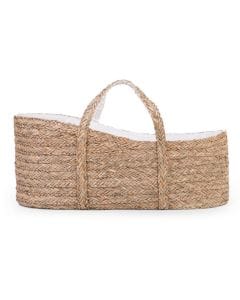 Childhome Moses Basket With Mattress, Safe And Secure, Portable And Easy To Carry, Looks Great In Every Baby Room - Seagrass Natural