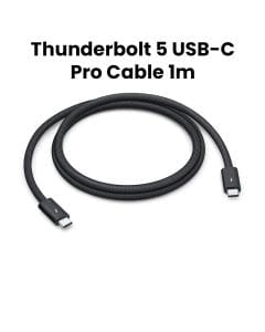 Apple Thunderbolt 5 USB-C Pro Cable 1m, Data Transfer Speeds Up To 120Gbps, USB4 Data Transfer Speeds Up To 80Gbps - Black - MC9C4ZM/A
