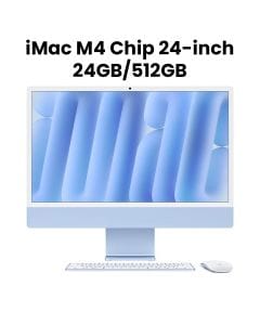 Apple 24-inch iMac with Retina 4.5K display: Apple M4 chip with 10-core CPU and 10-core GPU, 24GB, 512GB SSD - Blue |MD2T4ZS/A