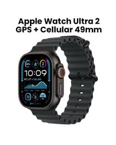 Apple Watch Ultra 2 GPS + Cellular 49mm Black Titanium Case with Black Ocean Band | MX4P3QA/A