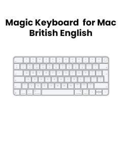 Apple Magic British English Keyboard With Touch ID For Mac Models With Apple Silicon, Wireless Bluetooth Connectivity - Silver