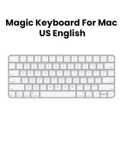 Apple Magic US English Keyboard, Touch ID Integration, Responsive Scissor Mechanism, Wireless Bluetooth Connectivity - Silver