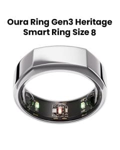 Oura Ring Gen3 Heritage Smart Ring - 8 - Silver