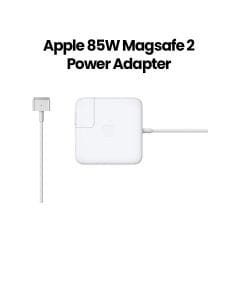 Apple MagSafe 2 Power Adapter 85W, Fast Charging, Compact And Travel-Friendly Design - White - MD506B/B