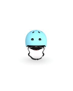 Scoot & Ride Kid Helmet S-M 3+ Years 51-55cm, Battery Operated And LED Safety Light, 3D Foam Molded Inner Padding, Magnetic Fastening System - Blueberry