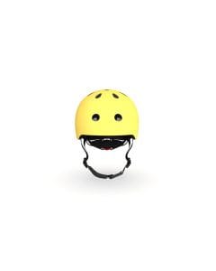 Scoot & Ride Kid Helmet S-M 3+ Years 51-55cm, Battery Operated And LED Safety Light, 3D Foam Molded Inner Padding, Magnetic Fastening System - Lemon