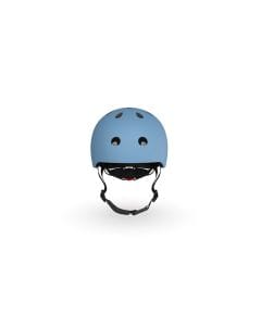 Scoot & Ride Kid Helmet S-M 3+ Years 51-55cm, Battery Operated And LED Safety Light, 3D Foam Molded Inner Padding, Magnetic Fastening System - Steel