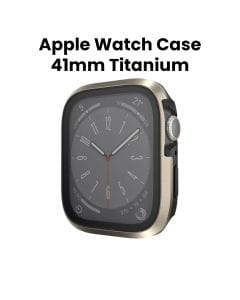 SwitchEasy Tempered Glass Watch Case for Apple Watch 41mm Titanium | SAW241207TT23