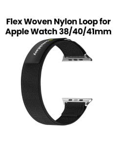 SwitchEasy Flex Woven Nylon Watch Loop for Apple Watch 38/40/41mm Black | SAW341161BK23