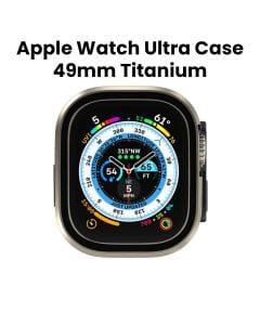 SwitchEasy Tempered Glass Watch Case for Apple Watch Ultra 49mm Titanium | SAWU49207TT23
