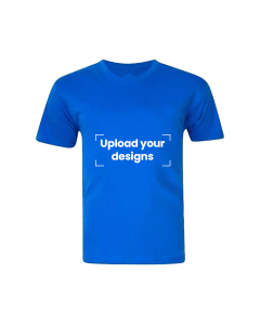 Royal Blue T-Shirt Printed with Your Personalized Design