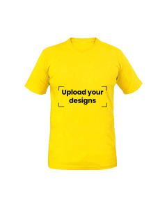 Yellow T-Shirt Printed with Your Personalized Design