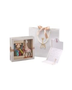 Sophie La Girafe Giraffe Teether Heart Rattle Gift Set 3+ Monthss, Lightweight, Easy To Grab And Handle, Sophisticated Classical Composition 3 - Multicolour