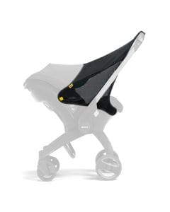 Doona Sunshade Extension, Provides Extra Protection From Sunlight, Easy Snap On Attachment, Compact Carry Bag Included, Easy To Wash - Black