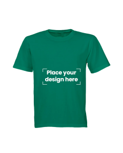 Green T-Shirt Printed with Your Personalized Design