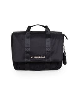 Childhome My School Bag, Smart Multi-Compartment Storage, Comfortable Padded Back Support, Ergonomic Adjustable Straps - Black/Gold