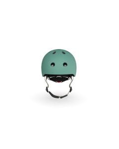 Scoot & Ride Baby Helmet XXS-S, Magnetic Safety Fastener, Comfortable And Adjustable Design, 3 Different Light Modes - Forest
