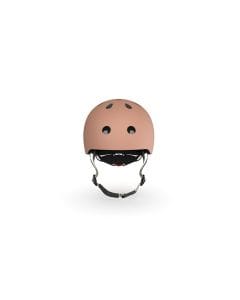 Scoot & Ride Baby Helmet XXS-S, Magnetic Safety Fastener, Comfortable And Adjustable Design, 3 Different Light Modes - Mocha