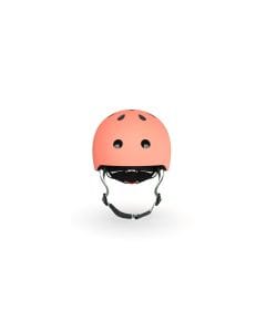 Scoot & Ride Baby Helmet XXS-S, Magnetic Safety Fastener, Comfortable And Adjustable Design, 3 Different Light Modes - Peach