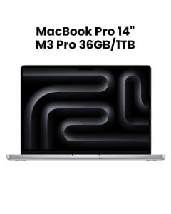 Apple MacBook Pro 14" M3 Pro - 12-Core CPU, 18-Core GPU, 36GB RAM, 1TB SSD, Silver | ZIAY000WQ