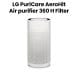 LG PuriCare™ AeroHit Air Purifier, White, 32 m² Coverage with 360° Filter | AS35GGW10