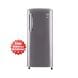 LG Single Door Refrigerator 190L, Smart Inverter Compressor, Fastest In Ice Making - Silver - GR-231ALLB