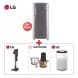 LG 190L Platinum Silver Refrigerator + LG Air Purifier White + LG Stick Vacuum Cleaner Iron Grey + Nutricook Choppi 3L Electric Chopper - Fresh & Healthy Home Bundle