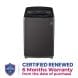 LG Top Load Washer, 18Kg, Black Color, Smart Inverter Control, TurboDrum, Smart Diagnosis | T18665NEHT2