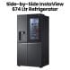 LG 674Ltr InstaView Side-by-Side Refrigerator - Matte Black | GR-X267CQEW
