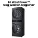 LG 12/10 Kg Wash Tower - Black Steel | W4W8BVPKZHM