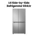 LG 694L Side-by-Side Refrigerator - Platinum Silver | GR-B267KLJW