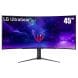 LG 45'' UltraGear OLED Curved Gaming Monitor WQHD with 240Hz Refresh Rate | 45GR95QE-B