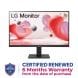 LG 24" FHD 3-Side Borderless IPS 100Hz Monitor with FreeSync | 24MR400-B