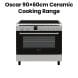 Oscar Vitro Ceramic Cooking Range 90Ã—60cm with Display, Silver | OCR9060VC
