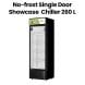 Oscar No-Frost Single Door Showcase Chiller 260L, Stylish Design, Reliable Performance - Black - OCL260
