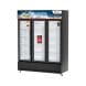 Oscar No-Frost Triple Door Showcase Chiller 980L, Stylish Design, Reliable Performance - Black - OCL980