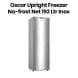 Oscar Upright Freezer No-Frost Net | 192 Liters | Inox | OUF200NFINOX