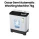 Oscar Semi-Automatic Washing Machine | 7kg | Black Lid | OWM70SAKG