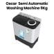 Oscar Semi-Automatic Washing Machine 9kg | Black | OWM90SAKG